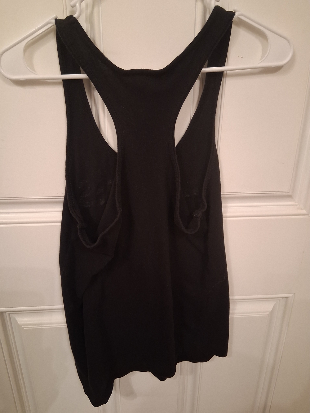 Black Graphic Racerback Tank Top - - Picture 2 of 2